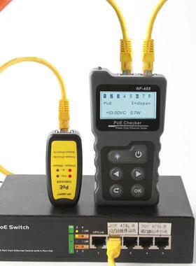 LCD Network Cable Tester Lan tester PoE Checker Inline PoE V