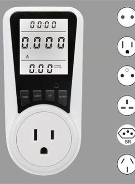 Hot US/EU Standard Metering Socket Small Screen Power LCD