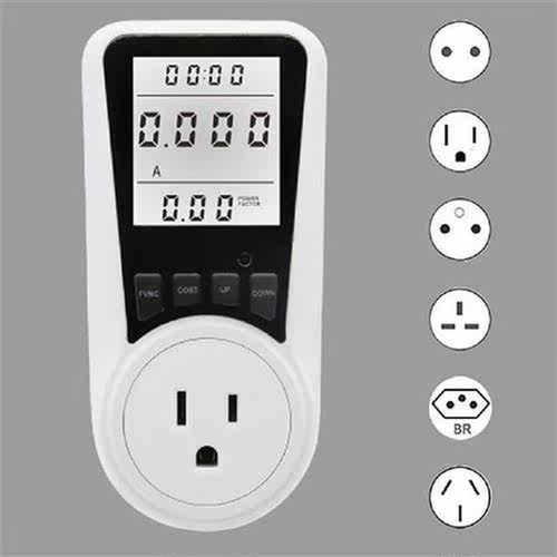 Hot US/EU Standard Metering Socket Small Screen Power LCD
