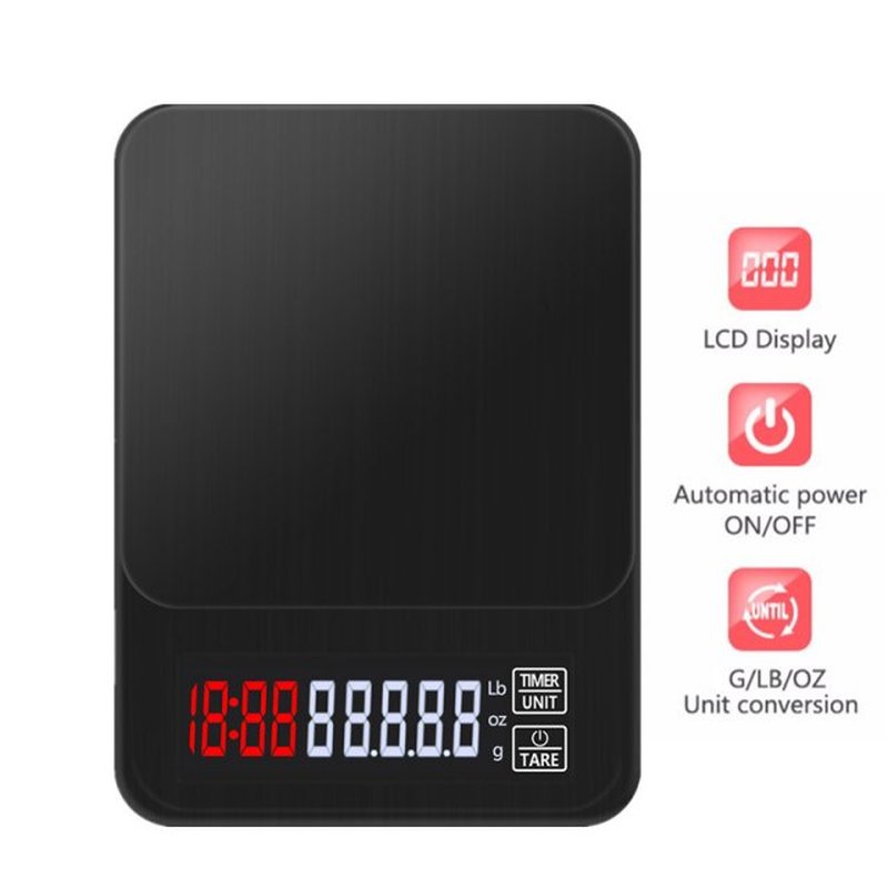 LCD Electronic Drip Coffee Scale Digital Kitchen Scale with
