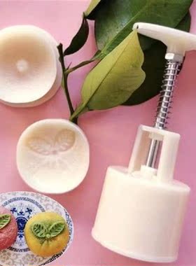 50g Plastic Material Mooncake Mold Orange Shape Stamps Moon