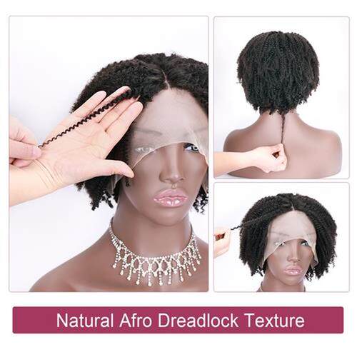afro curl bob wig lace parting lace wig 14inch kinky curly n