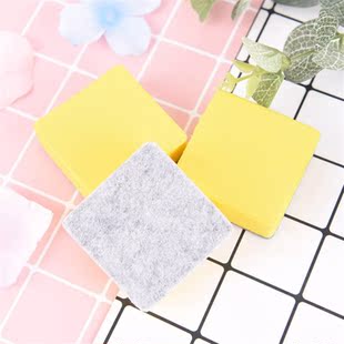 2 Pcs Whiteboard Marker Pen Foam Felt Eraser Cleaner Dry Yel