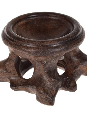 Wood Display Stand Base  Crystal  Sphere Globe Stone Decorat