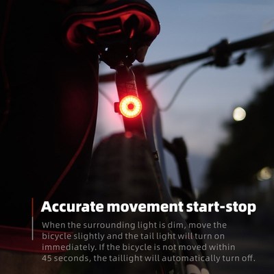 Smart Brake Bike Rear Lights Auto Sensing USB Chargeable Cyc