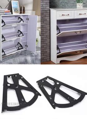 1 Set Shoe Cabinet Hinges Flip Frame Drawer Shoe Rack Hinge