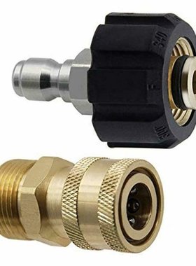 High Pressure Washer Adapter Set 5000PSI M22-14 Swivel 1/4