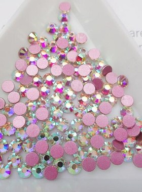 TOP Glitter Crystal AB Rhinestones SS3-SS50 Non Hot Fix Flat