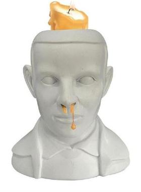 Kepala Manusia Tempat Lilin Mimisan Lucu Halloween Tempat