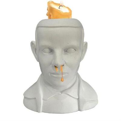 Kepala Manusia Tempat Lilin Mimisan Lucu Halloween Tempat