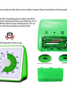 60 Minutes Silent Visual Analog Student Classroom Kitchen Ti