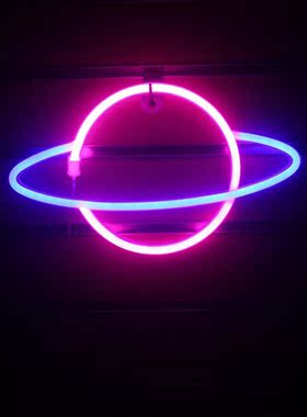 Planet Bar Neon Sign Light Party Wall Hanging LED  for Xmas