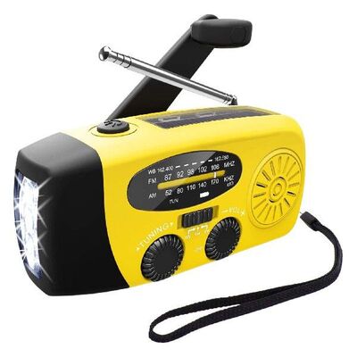 Multifunctional Hand Radio Solar Crank Generator Powered