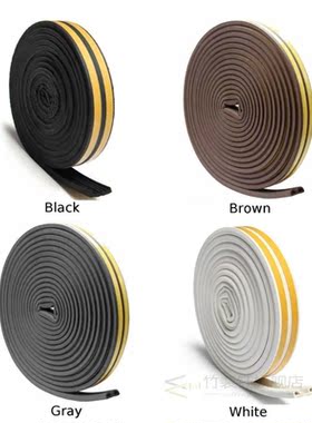1*Rubber Soundproof Weather Strips Seal Strip Foam Window Do