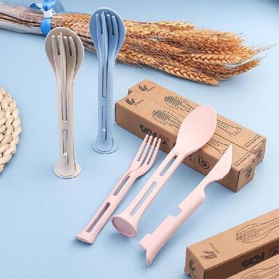 3 In 1 Baby Gadgets Tableware Set Kids Utensil Baby Things