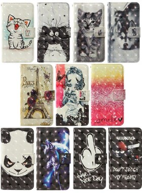 3D flip wallet Leather case For HTC U Play Ultra U11 life U1