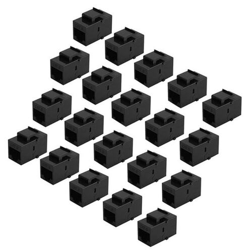 100Pcs RJ45 Connector Keystone Jack Cat6 Extension Coupler E