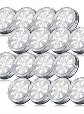 16Pcs Regular Mouth Mason Can Jar Lid Rust Proof Daisy Cut
