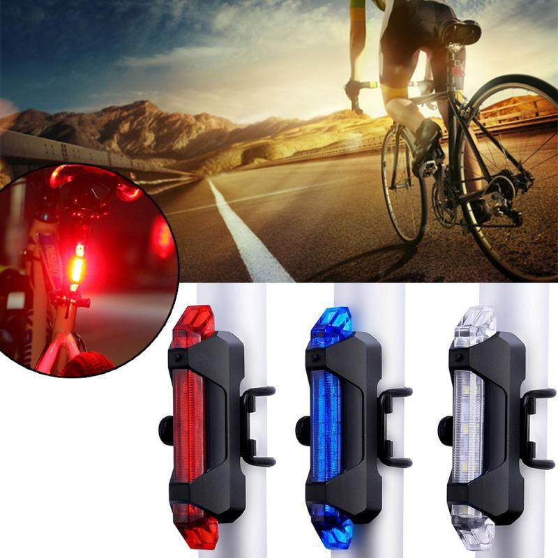 LED Bicycle Tail Light USB Rechargeable Mountain Bike Night图片