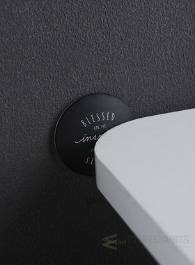 4 PCS Round Silicone Door Handle Bumpers Self-adhesive Punch