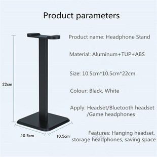 Headphones Stand Stable Headset Holder Aluminum Supporting B