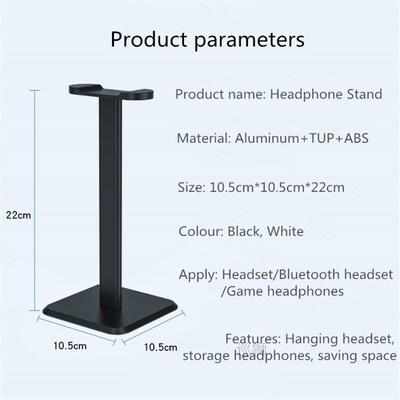Headphones Stand Stable Headset Holder Aluminum Supporting B
