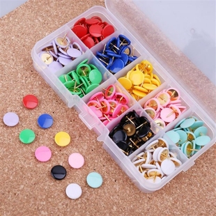 300pcs Home Office Colorful Drawing Pins Pushpin Thumbtack C