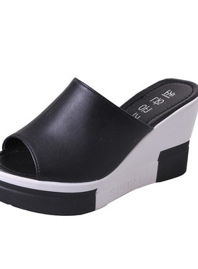 New Summer Women's Sandals Peep-Toe Shoes Woman High