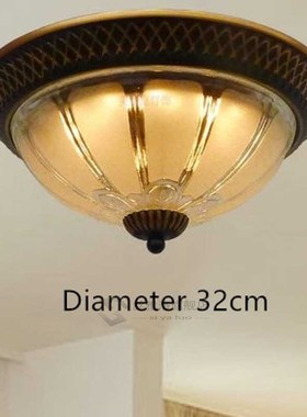 European LED Ceiling Lights Vintage Round Ceiling Lamp Asile