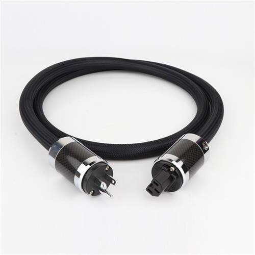 Preffair Hi-End PCOCC Copper Power Cable With Carbon Fiber R