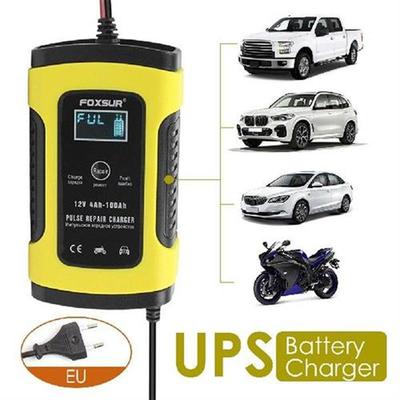 12V Battery Charger Automotive Digital LCD Display Portable