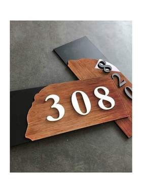 3/4 Digits House Number Custom Sign Door Number Sticker for