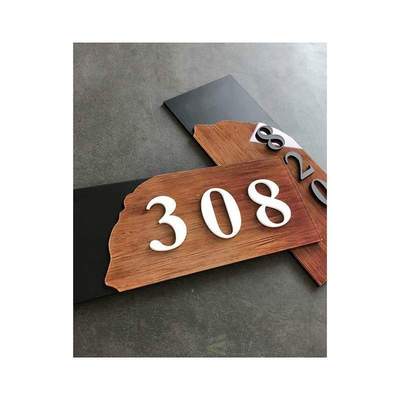 3/4 Digits House Number Custom Sign Door Number Sticker for