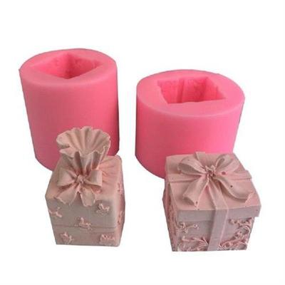 3D Chocolate Candle Mold Gift Box Scented Silicone Cake