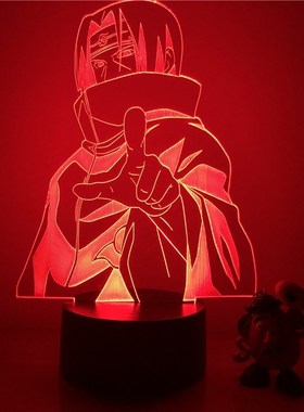 3D LED Night Light Naruto Sasuke Itachi Action Figure 7 Colo