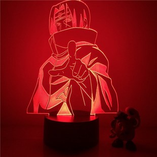 3D LED Night Light Naruto Sasuke Itachi Action Figure 7 Colo