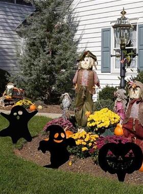 3x Halloween Yard Sign      Decoration Prop Decorative