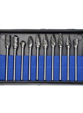 10pcs Cemented Carbide Rotary File 6mm Tungsten Carbide Carv