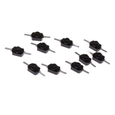 New 10Pcs/Set 1A 30V DC 250V Black Latching On Off Mini Torc