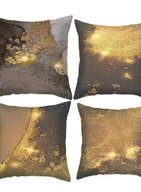 4 Pcs Nordic Ins Style Super Soft Classical Gilt Pillowcase