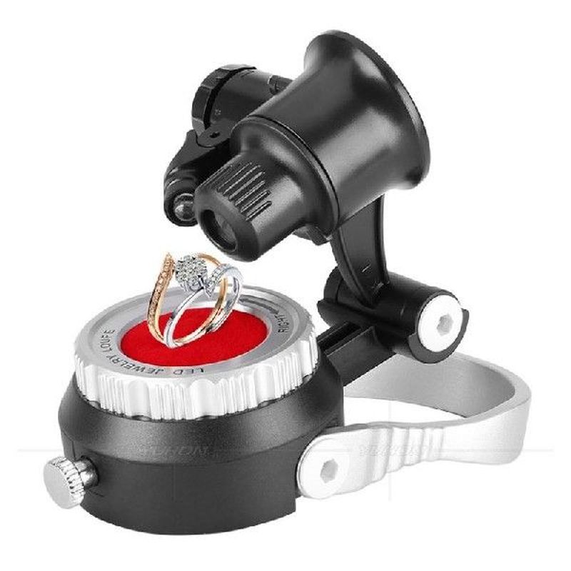Jeweler Magnifier, 10X20X25X Led Light Magnifying Glass