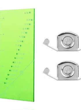 Seam Guide Ruler Set 3Pcs, 2 Magnetic Seam Guid and Seam