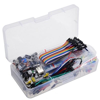 Electronics Component Basic Starter Kit With Breadboard Cabl