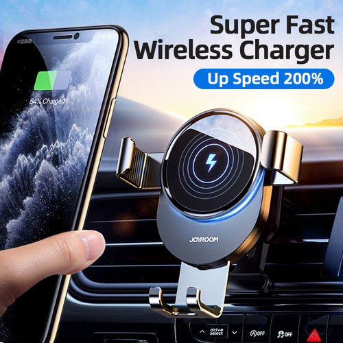 15W Qi Car Phone Holder Wireless Charger Car Mount Intellige