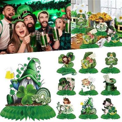 St. Patricks Day Party Photo Props Fun Paper Green Glasses