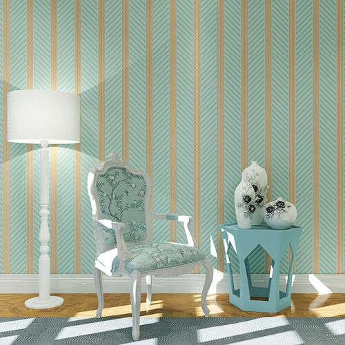 beibehang Wallpaper green Stripe Wall Paper Papel de Parede