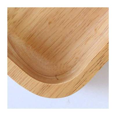 Square Wood Bowl Salad Bowl Set Large Small Wooden Plate Sna