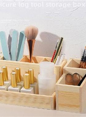 Nail Art Log Storage Box Nail Art Drill Wooden Frame