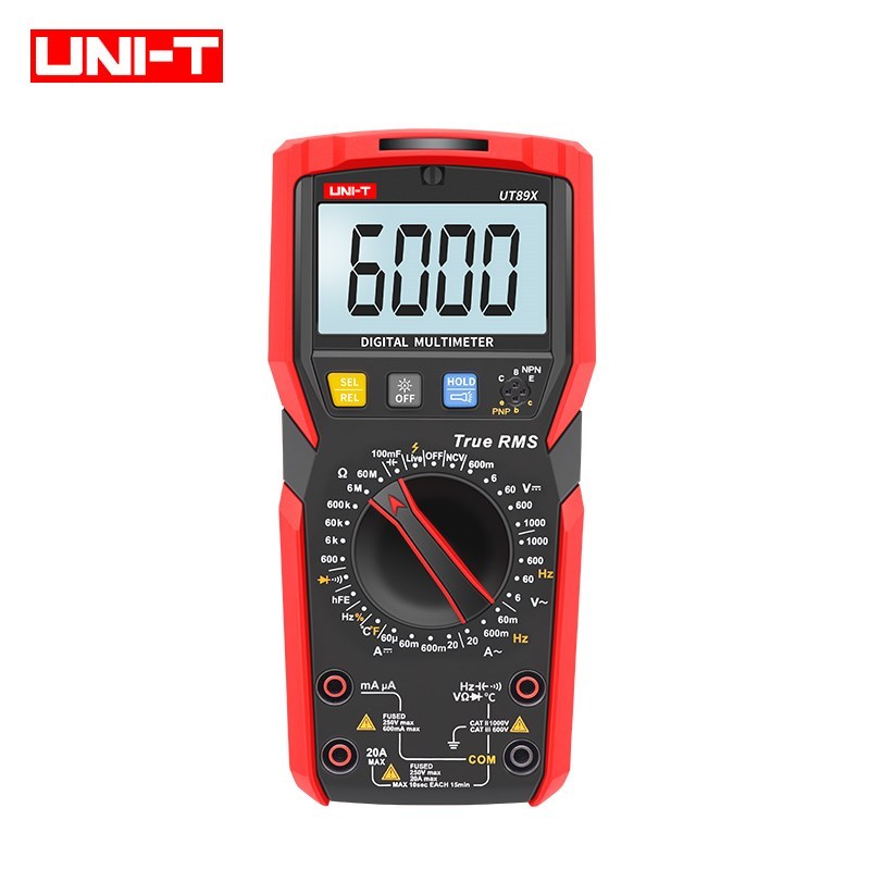 UT89XE professional digital multimeter true RMS NCV20A curre