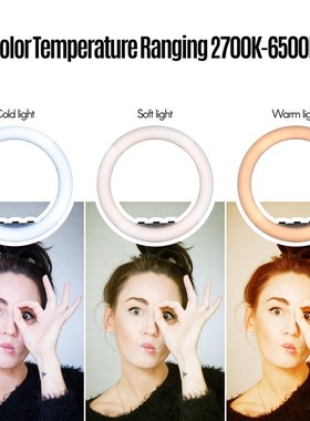 18 Inch LED Ring Light Photography Lamp Set Stepless with T